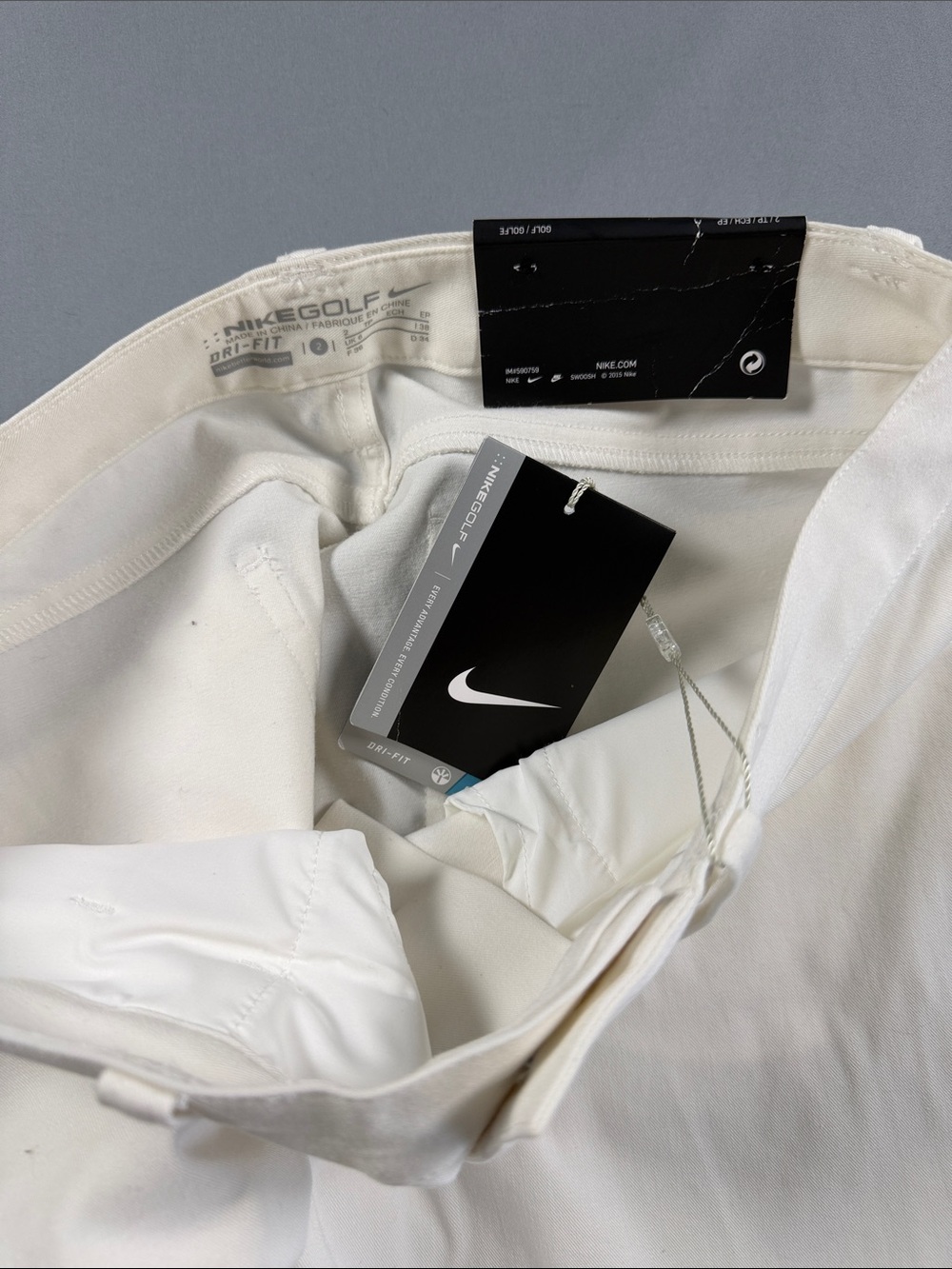 Nike Golf Dri-FIT Slim Fit 5-Pocket Pants White NWT Size 2 - Picture 2 of 11